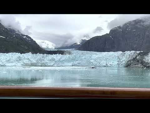 🔴 ледники АЛЯСКИ 🔴 Glasier Bay вид из КАЮТЫ круизный лайнер Holland America 12.07.2022