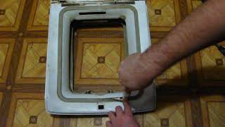 Как снять резиновую манжету крышки стиральной машинки с вертикальной загрузкою Indesit Witl 106-86