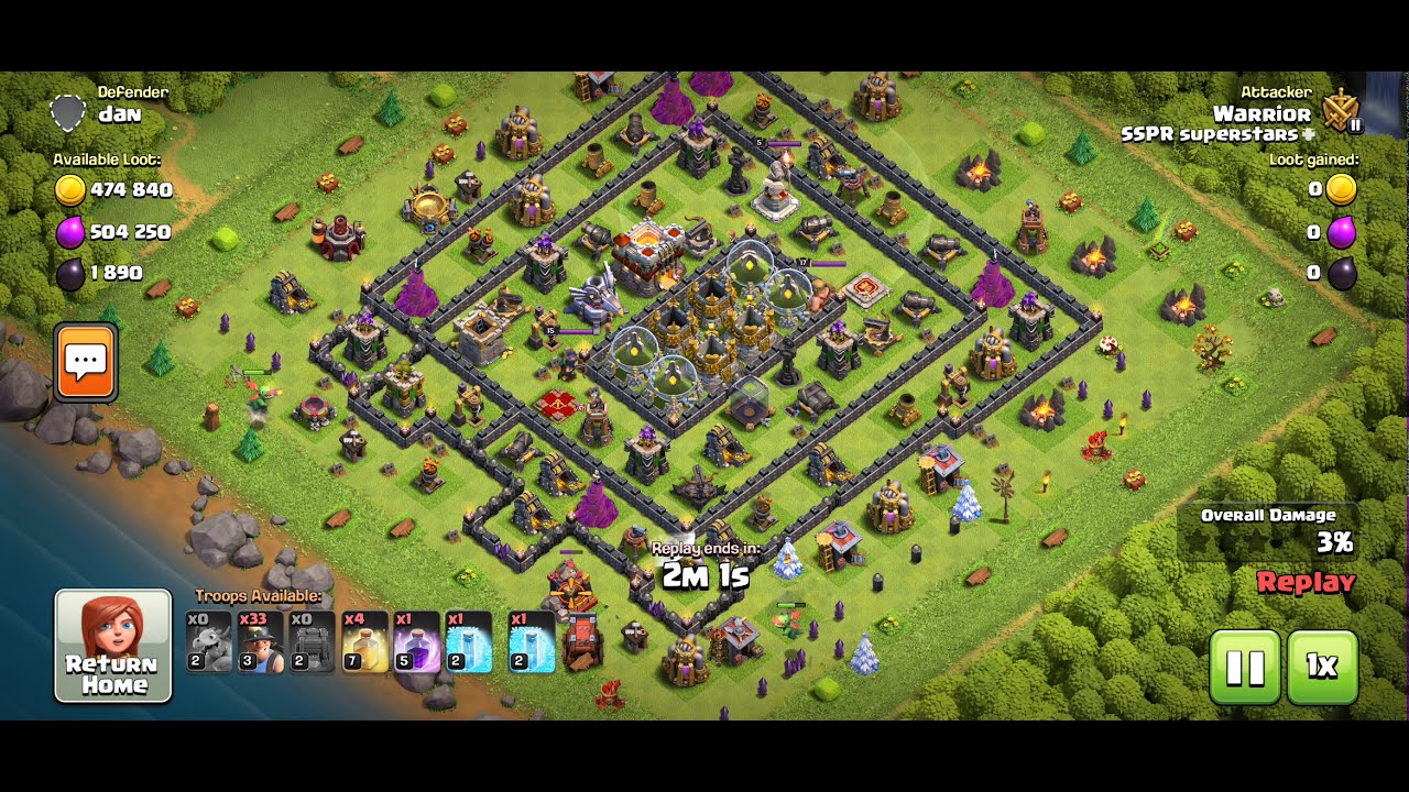 Clash Of Clans Miner Attack