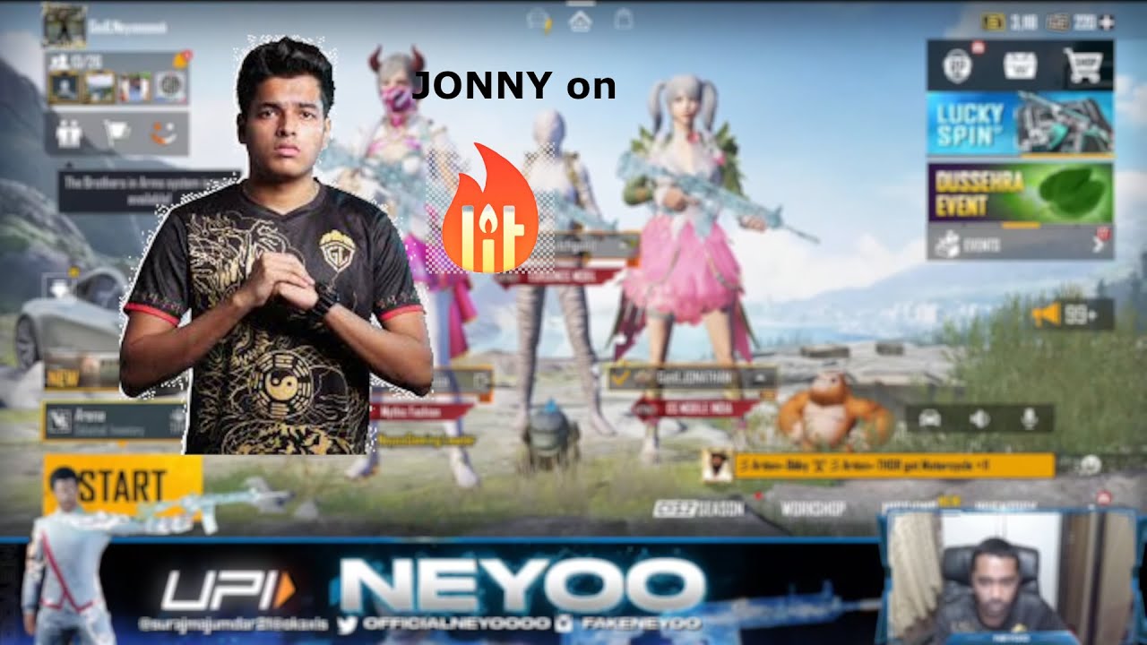 Neyoo Vs Clutchgod | Jonny on fire | 2v2 Fun TDM | - YouTube