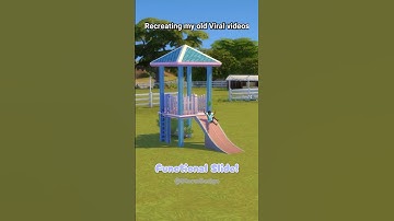 Functional Slide | Base Game | No CC | Advanced Tutorial #sims4 #ad #youtubecreatorcommunity