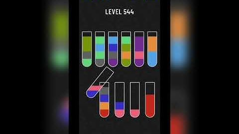 Water sort puzzle level 544