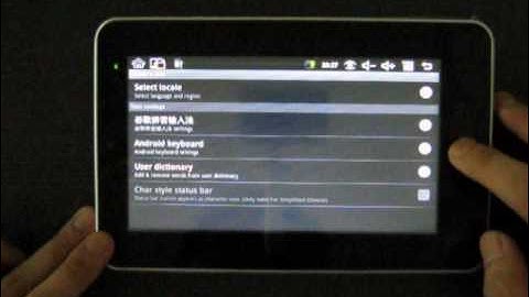 How to change language for Apad / iRobot / iPed Android Tablet using Eken M002