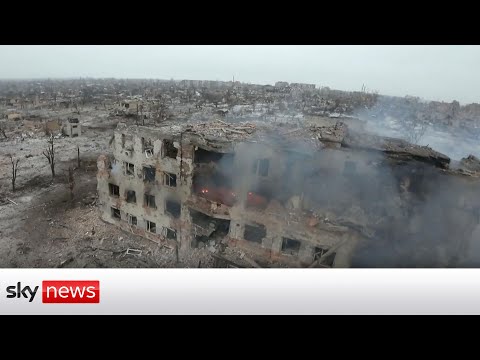 Ukraine War: Drone footage shows Marinka devastation