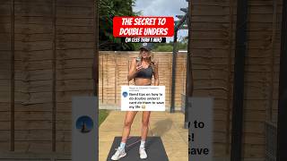 The key to double unders 🗝️ Relax and jump slow 👍🏼 #doubleunders #doubleunder #tutorial #jumprope