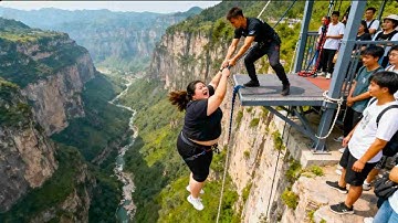 Bungee Jumping With Rope In Beautiful Place:Asmr Bungee Jumping
