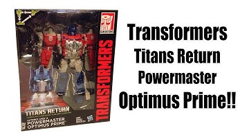 Transformers Titans Return Powermaster Optimus Prime Review by Darktoylord