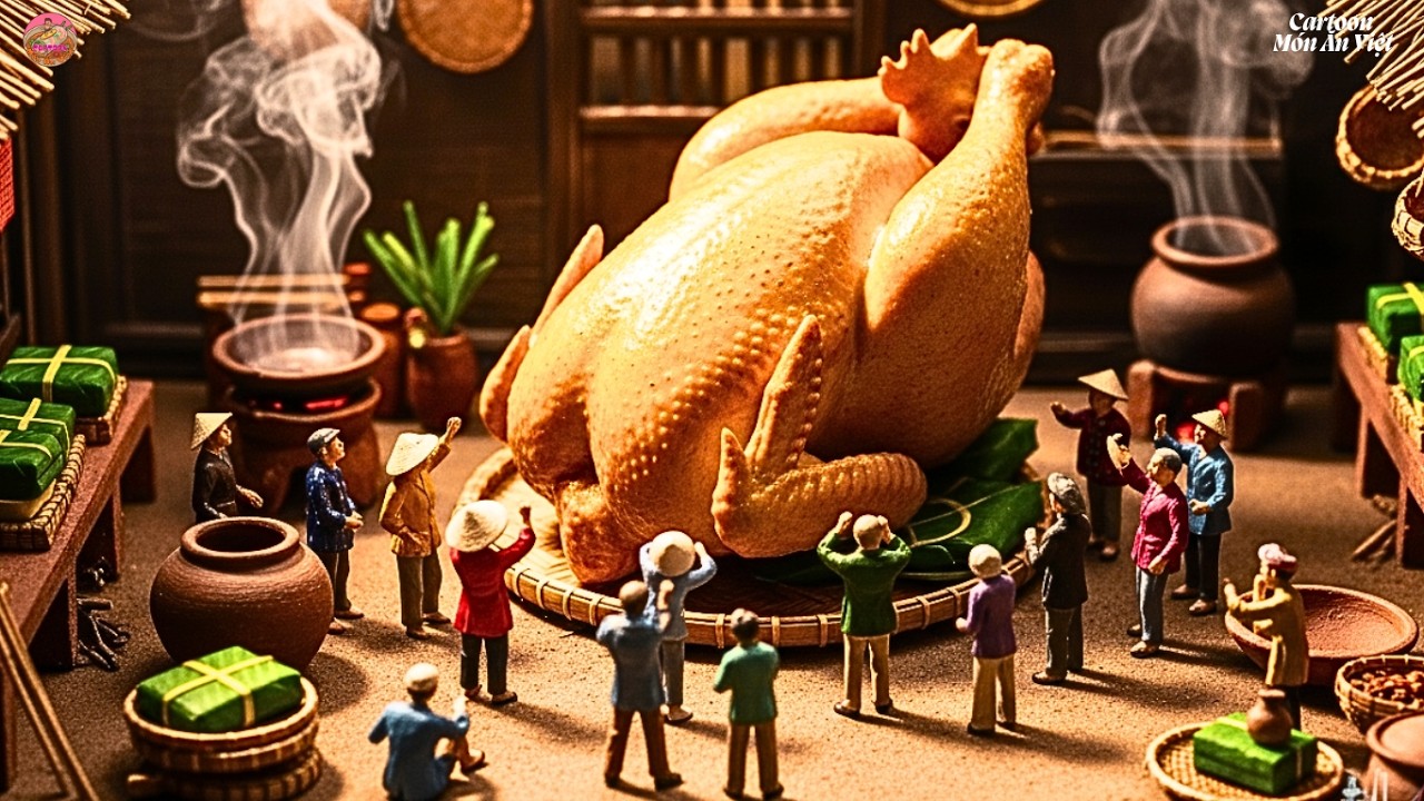 Người Tí Hon Nấu Gà Miền Tây | Gà Hấp Hành Gừng – Muối Sả – Nướng Lu Ẩm Thực Miền Tây  🍗🔥