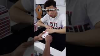 Easy card to wallet magic trick tutorial #shorts #magic #fyp