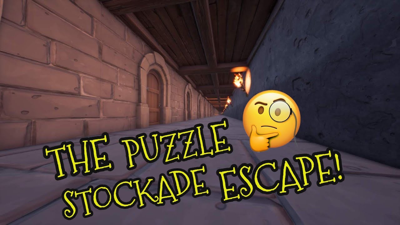 Fortnite - THE PUZZLE STOCKADE ESCAPE! - (Creative w/ Nightz)