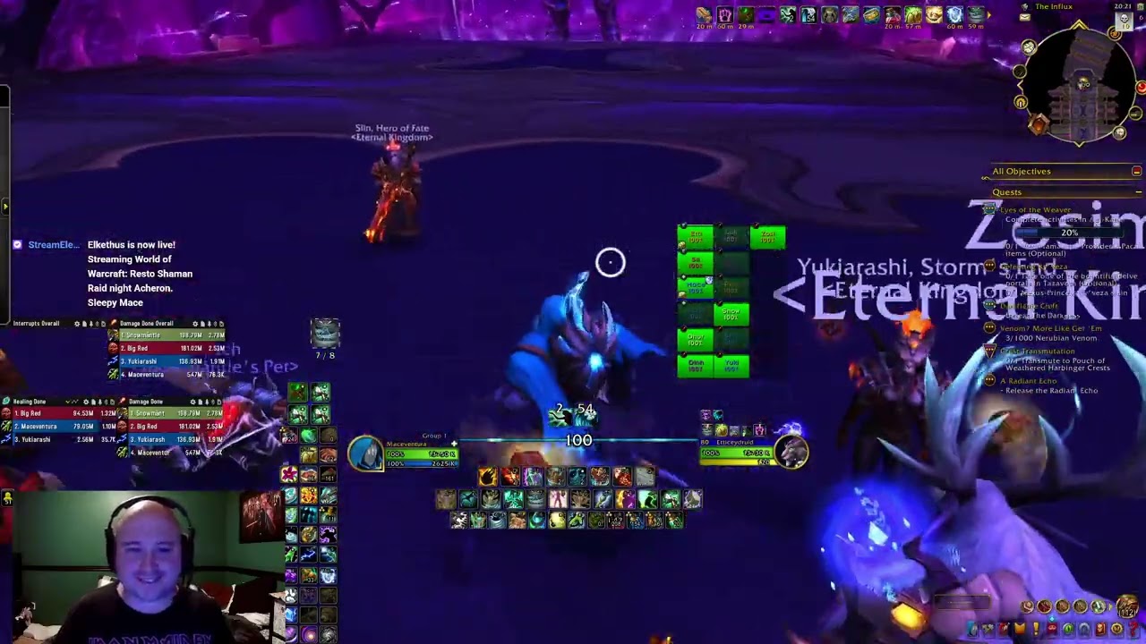 Resto Shaman Raid night Acheron. Sleepy Mace