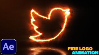 Fire Logo Animation Tutorial in After Effects | Free Plugin
