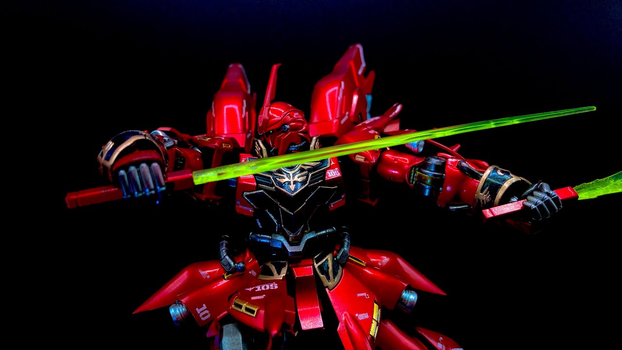 HGUCシナンジュをガンダムマーカーで全力塗装‼︎【デカール.スミ入れ