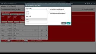 Managing Sanctions Lists in CXR Cloud | Currency Exchange Software screenshot 3