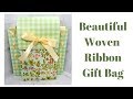 Beautiful Woven Ribbon Gift Bag