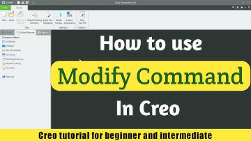 Sk-10 Creo modify command for beginner | Creo tutorial for beginner