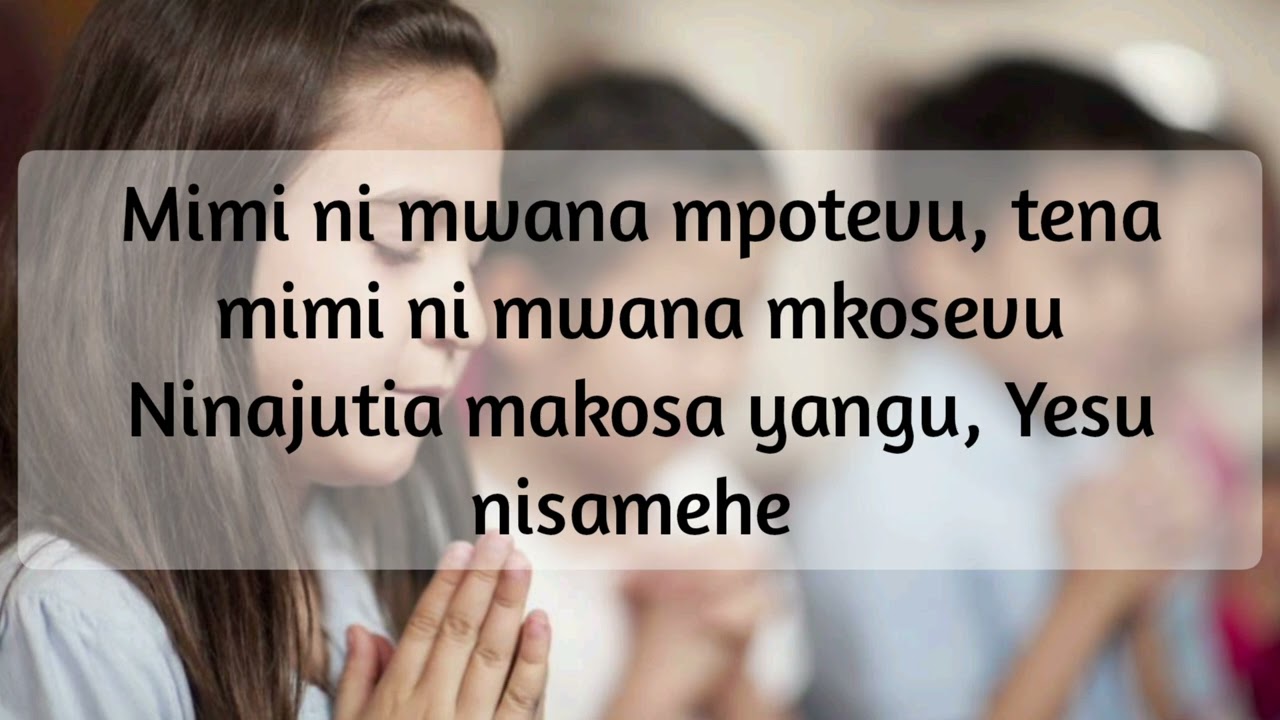 Upendo Nkone - Yesu Nisamehe (lyrics video)