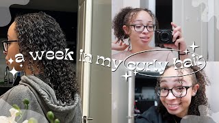 a week in my NATURAL hair | my wash day routine, styling, my fav products, growth tips + more!