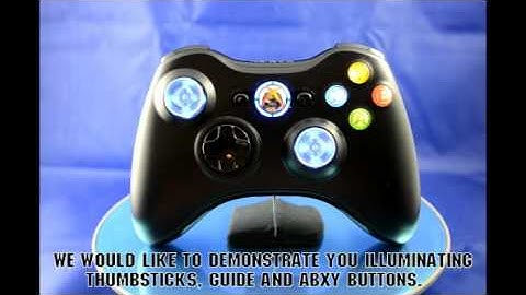 Demonstration of Illuminating Thumbsticks, Guide and ABXY Buttons