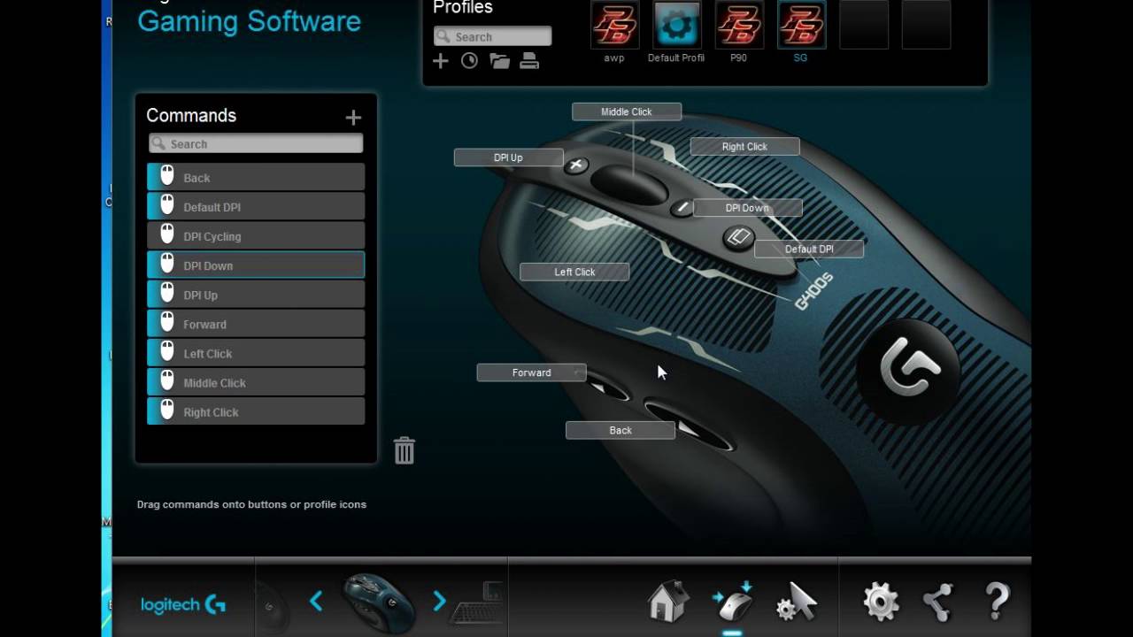 Cara setting Mouse Logitech G400S - YouTube