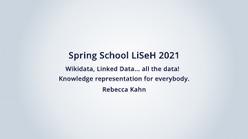 Wikidata, Linked Data… all the data! Knowledge representation for everybody