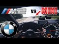 BMW M2 meets ANGRY Flashing MINI on German Autobahn✔