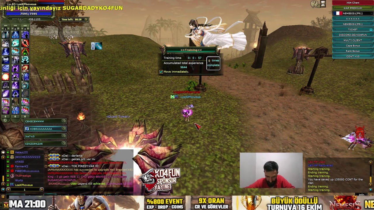 LegionOfSorcery  - LosPhoveus Clan PK !! KO4FUN İmmortal Server #KO4FUN #KnightOnline.