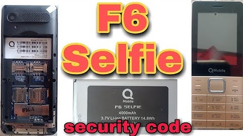 Q Mobile F6 Selfie Three Sim security code and Boot key