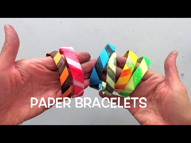 How to Make Folded Paper Bracelets - Picklebums