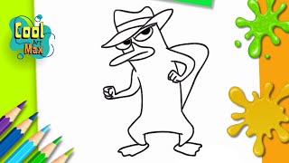 How to Draw Perry the Platypus | Phineas & Ferb