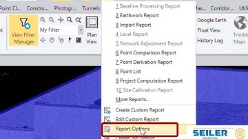Trimble Business Center (TBC) v2024 - Floating and Docked Reports
