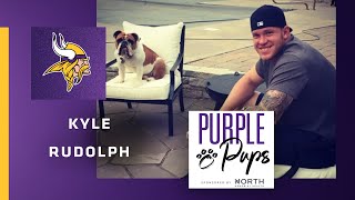 Purple Pups Featuring Kyle Rudolph Minnesota Vikings