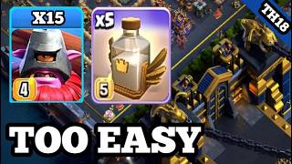 Th18 thrower + revive attack I best th18 attack strategy coc