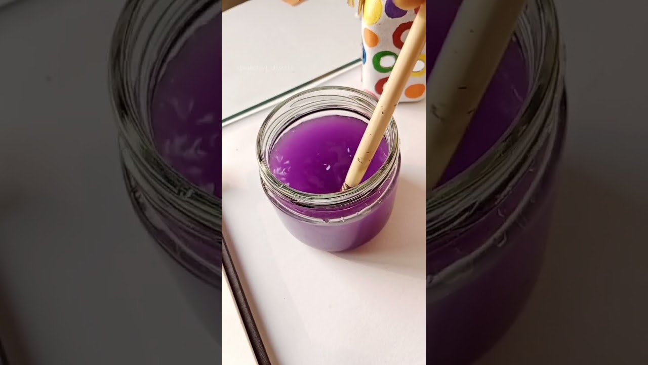 purple sunset painting 💜/ gouache painting 