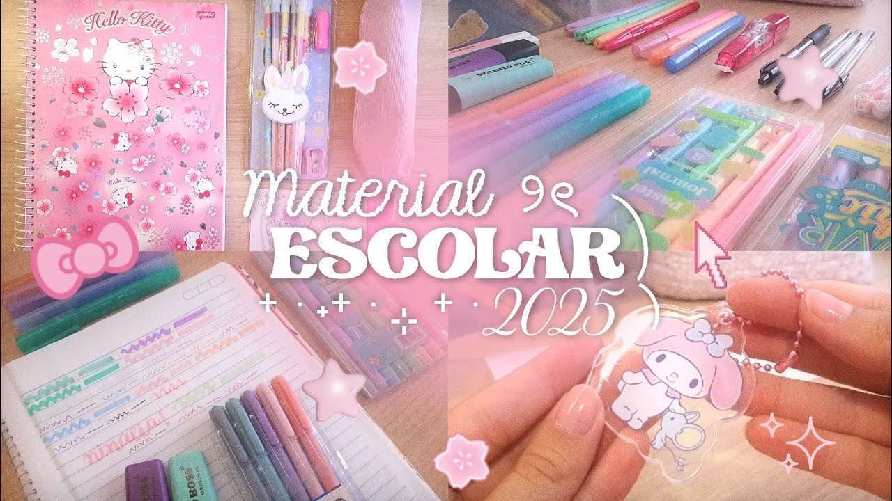 Meu MATERIAL ESCOLAR 2025 | ninalia!