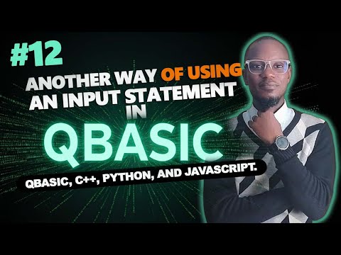 #12 Another Way of Using an INPUT Statement in QBasic | Lesson 12 Principles of Programming #qbasic