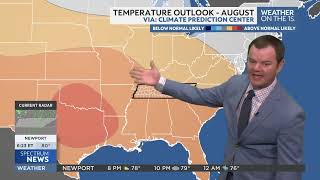 Robert Suhr Spectrum News 1 Tennessee Forecast 8-1-26