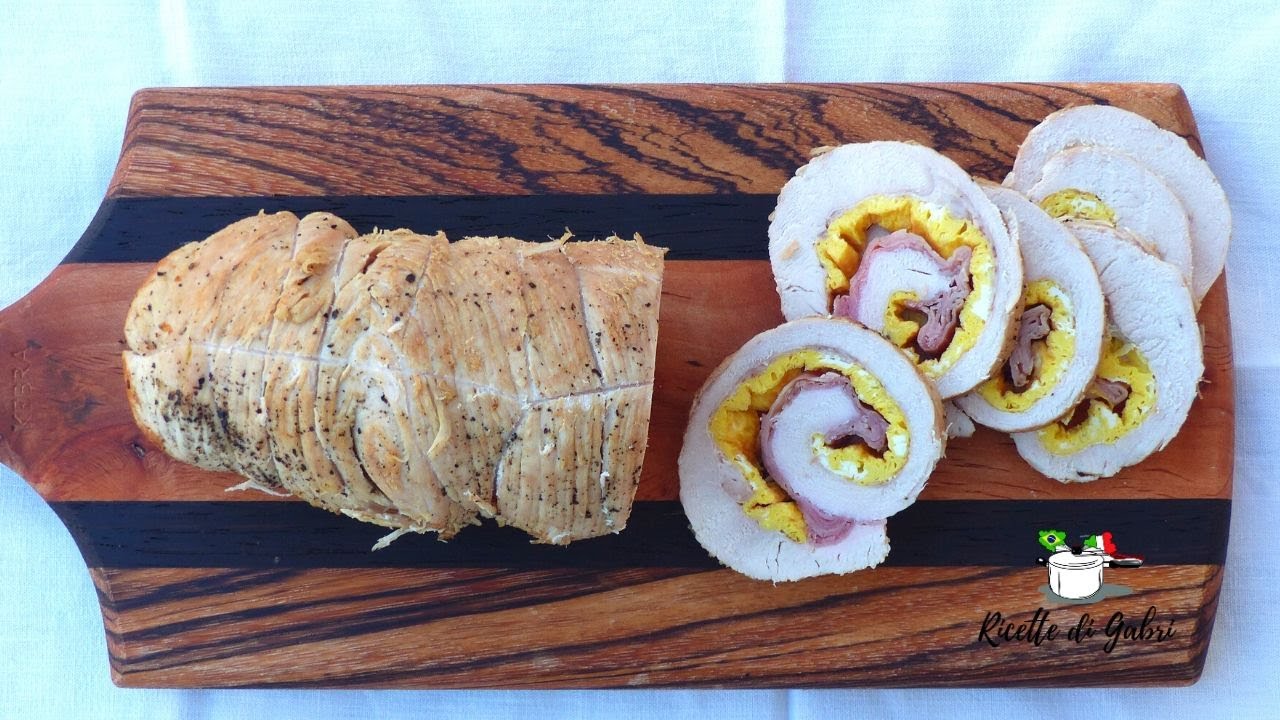 ROLLE' DI TACCHINO FARCITO CON FRITTATA RICETTA secondo facile DI GABRI