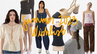summer 2023 wishlist | summer 2023 trends I&#39;ll actually wear