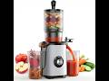 OLIXIS Cold Press Juicer, Masticating Juicer Machine with Reverse Function, Juice Extractor