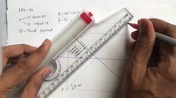 Projection of line example 2, Engineering Graphics and Engineering Drawing, Milan Virani