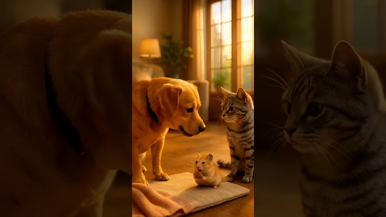 Dog, Cat & Hamster Face-Off — Who Gets the Last Treat?! 🐶🐱🐹🍪 