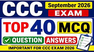 Day 06 | CCC Exam September 2026 | MCQ Practice Questions | NIELIT Exam Based Preparation 🔥 screenshot 5