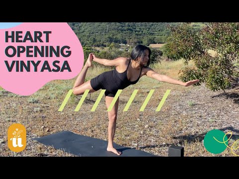 Heart Opening Vinyasa Yoga Flow to Balance Your Heart Chakra (40 Minutes)