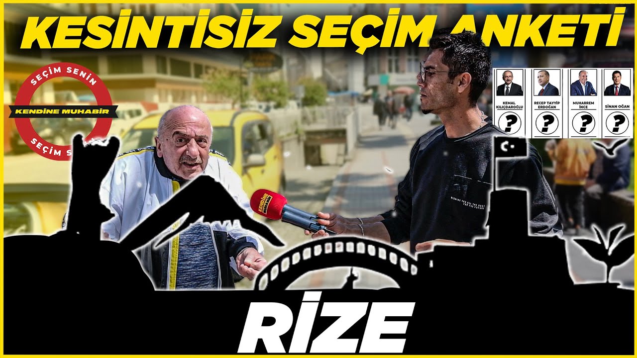 Memleketi RİZE’de Erdoğan’ı Üzecek Anket! Rize Kesintisiz-Sayaçlı Seçim Anketi | Sokak Röportajları