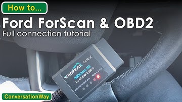 FORSCAN ELM327 Tutorial how to connect using forscan and veepeak x Ford Focus 3 OBD Port Location