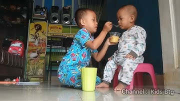 Gemes liat nya Adik kakak Kompak banget | @kidsbtg8731