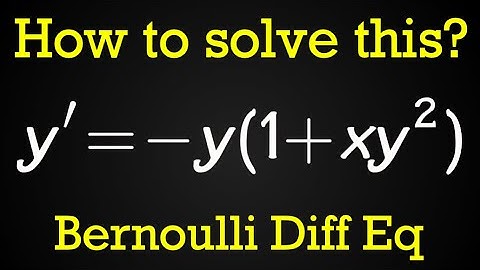 Bernoulli Differential Equation (with a missing solution)