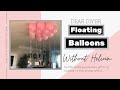 DIY FLOATING BALLOONS WITHOUT HELIUM TUTORIAL + EASY ANNIVERSARY GIFT IDEA | Crown Me Quita