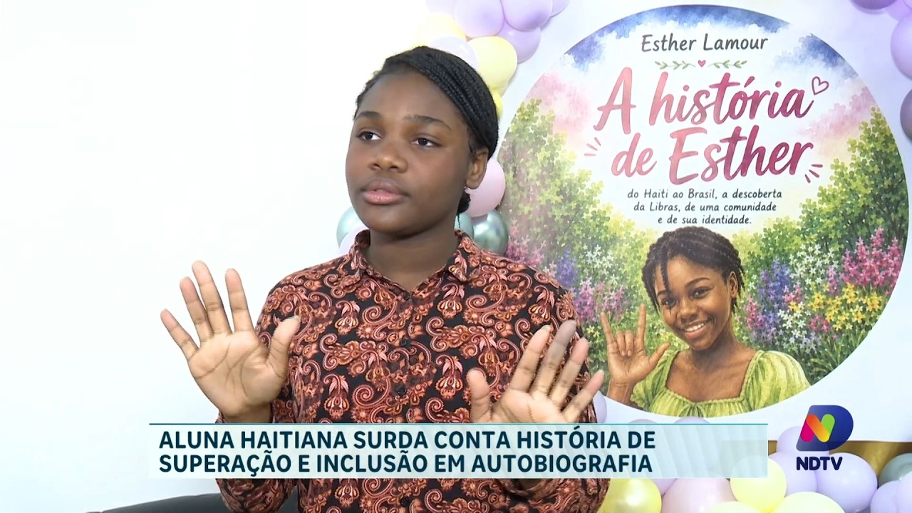 Aluna haitiana surda conta história de superação e inclusão em autobiografia